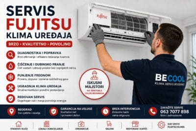 Ovlašćeni servis Fujitsu klima uređaja 1 ovlasceni servis fujitsu klima uredjaja Servis i popravka Klima uredjaja u Beogradu