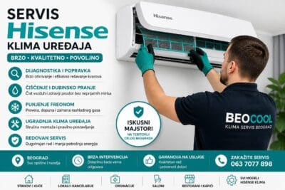 Ovlašćeni servis Hisense klima uređaja 1 ovlasceni servis hisense klima uredjaja Servis i popravka Klima uredjaja u Beogradu