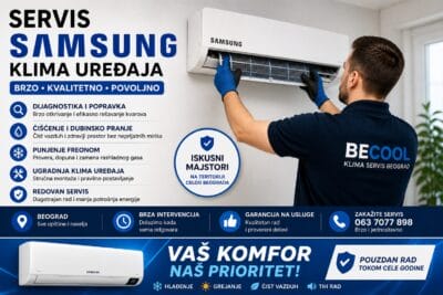 Ovlašćeni servis Samsung klima uređaja 1 ovlasceni servis samsung klima uredjaja Servis i popravka Klima uredjaja u Beogradu