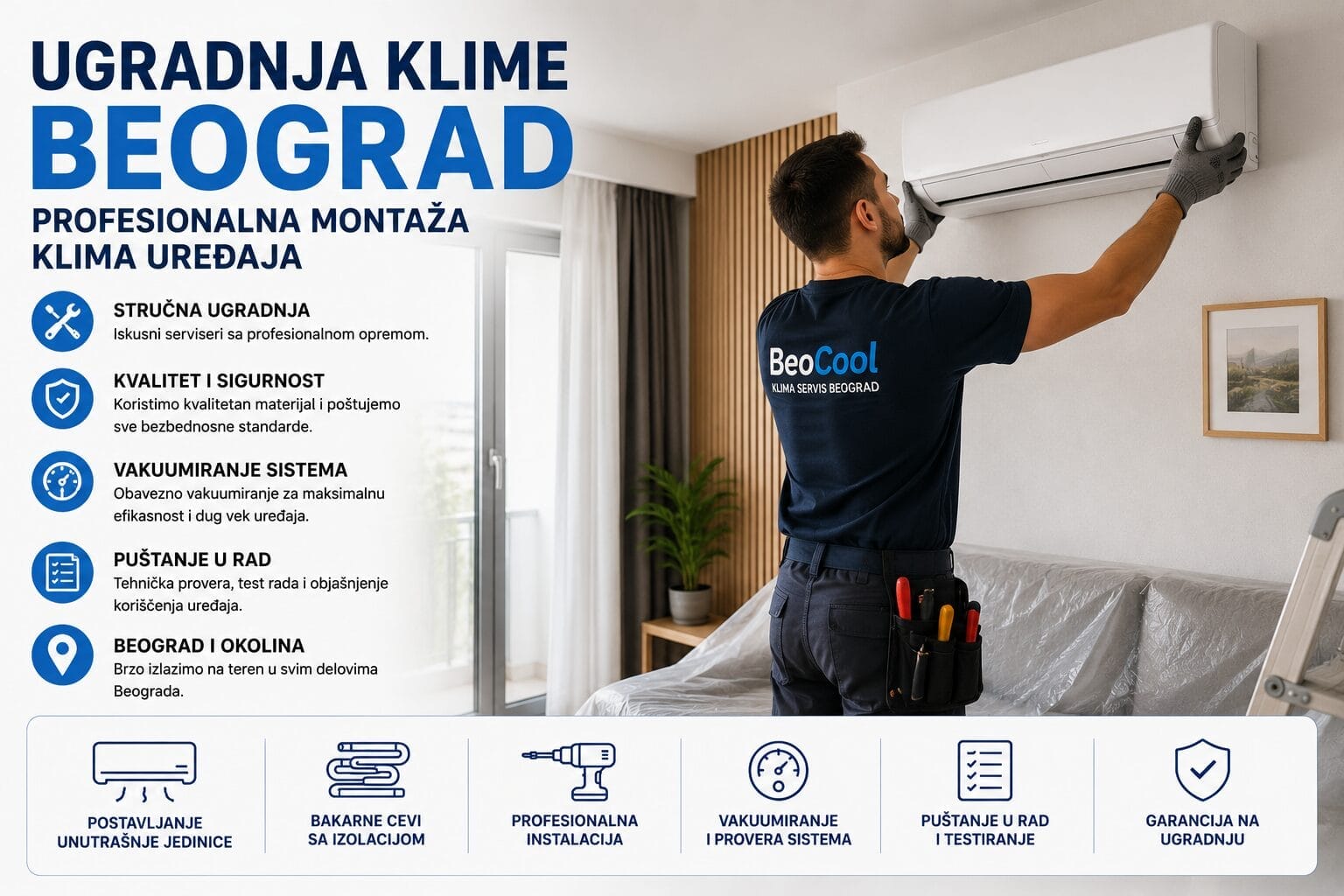Ugradnja klime Beograd – profesionalna montaza uredjaja BeoCool